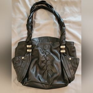 B Makowsky Leather Handbag